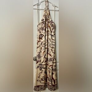 House of Harlow 1960 Cream and Brown Dress